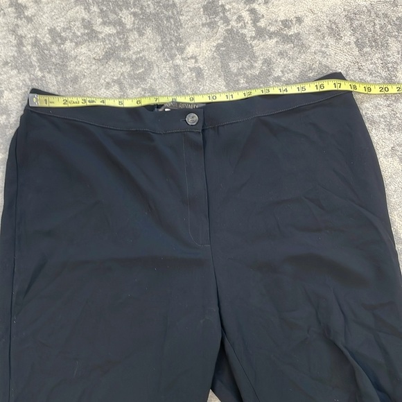 Marina Rinaldi Cady Trousers Black Career Office Pants Stretch Waist Plus Sz 16 - Picture 10 of 12